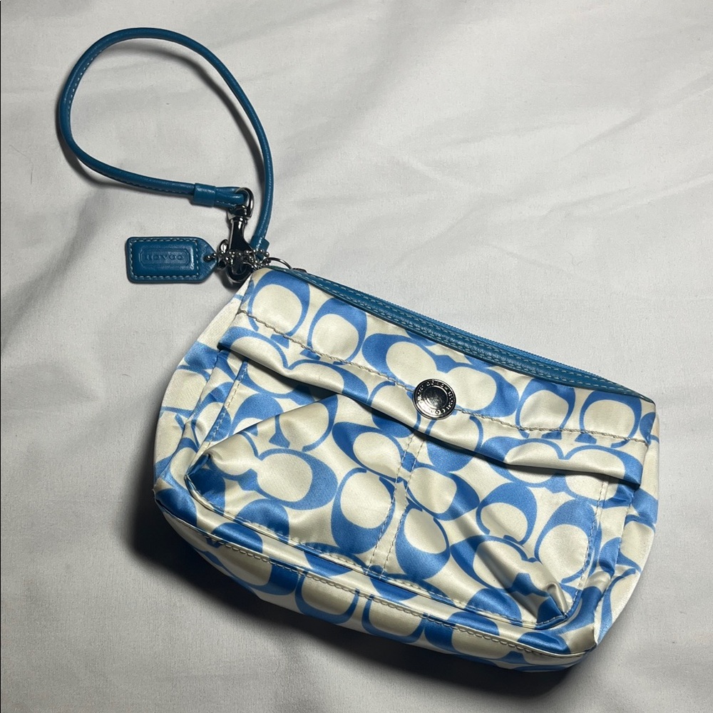 Water resistant Coach Wristlet